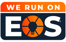 We Run on EOS® logo representing the Entrepreneurial Operating System®